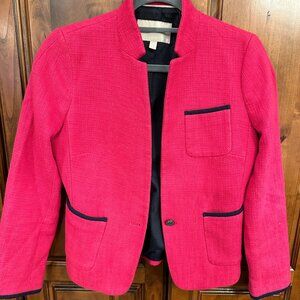 Pink and Navy Lined Blazer from Banana Republic